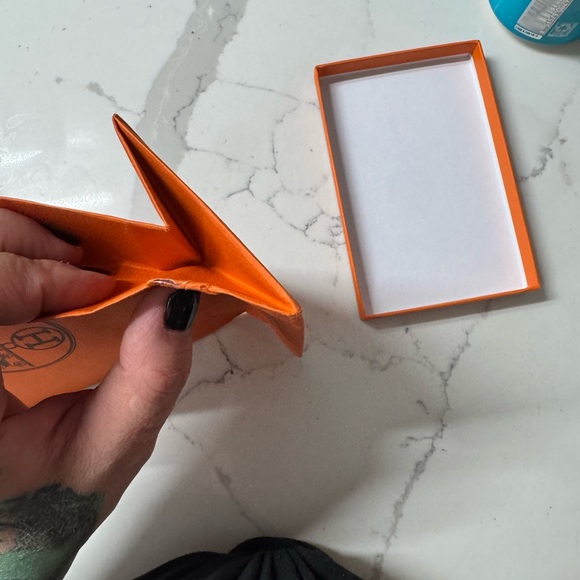 Hermès Orange Gift Box and Bag with ribbon - Picture 4 of 4